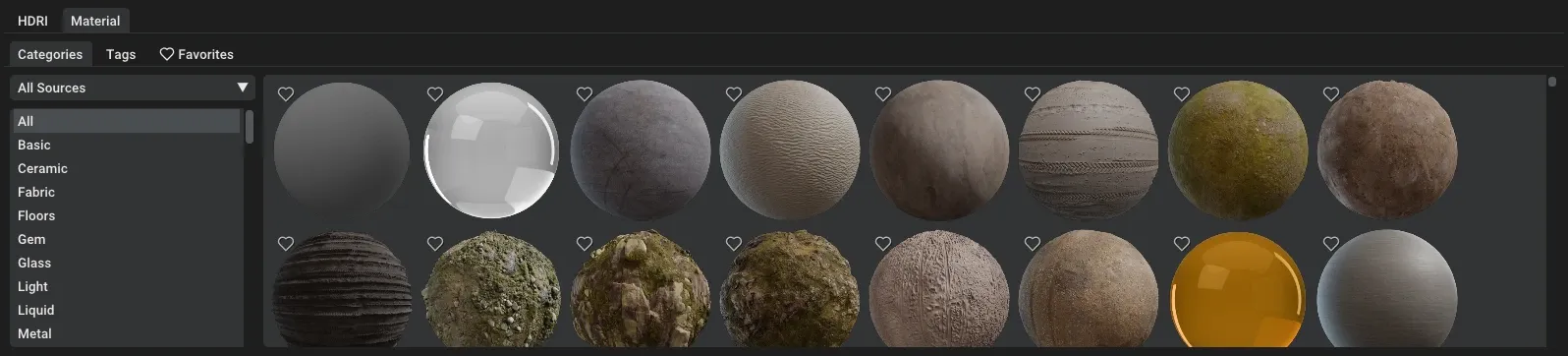 Asset manager materials