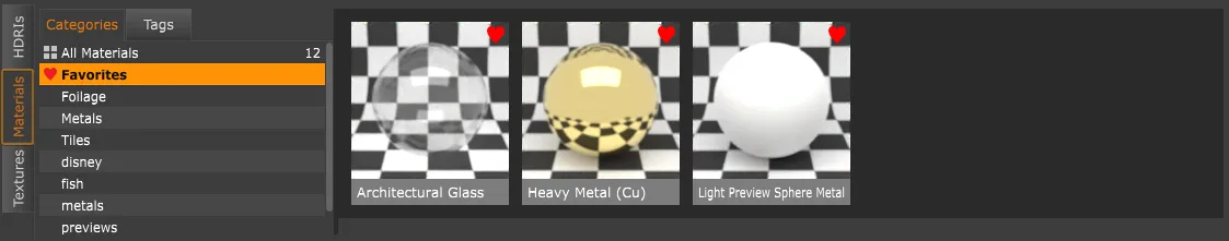 Asset manager materials