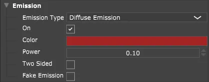 Color emission configuration