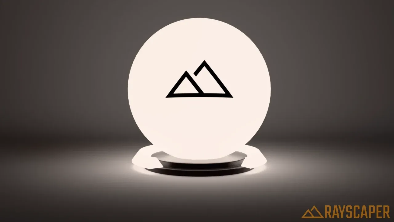 A glowing ball lighting its surroundings
