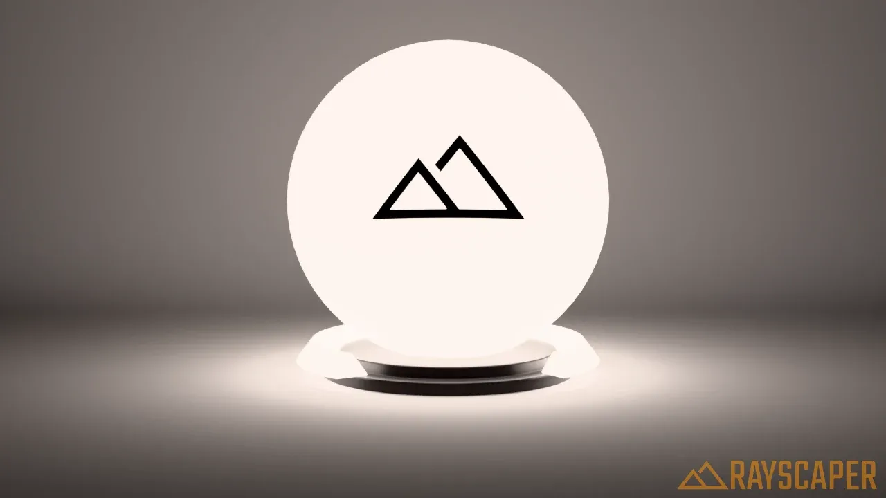 A bright glowing ball lighting the whole studio