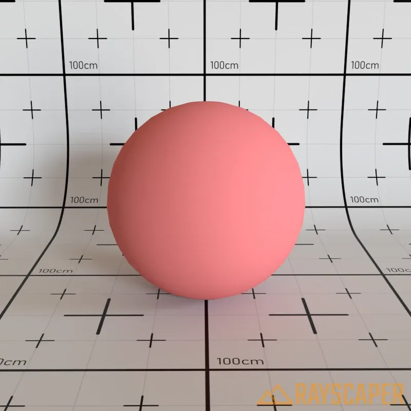 Red diffuse material example