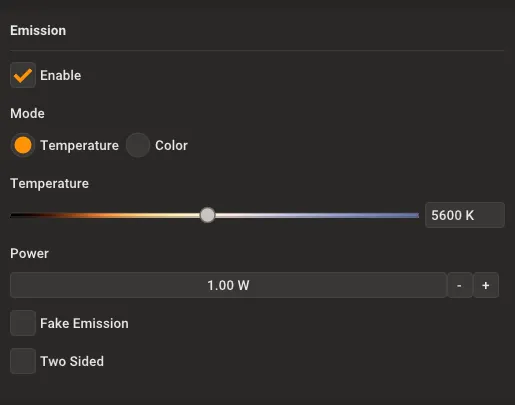 Emission controls panel