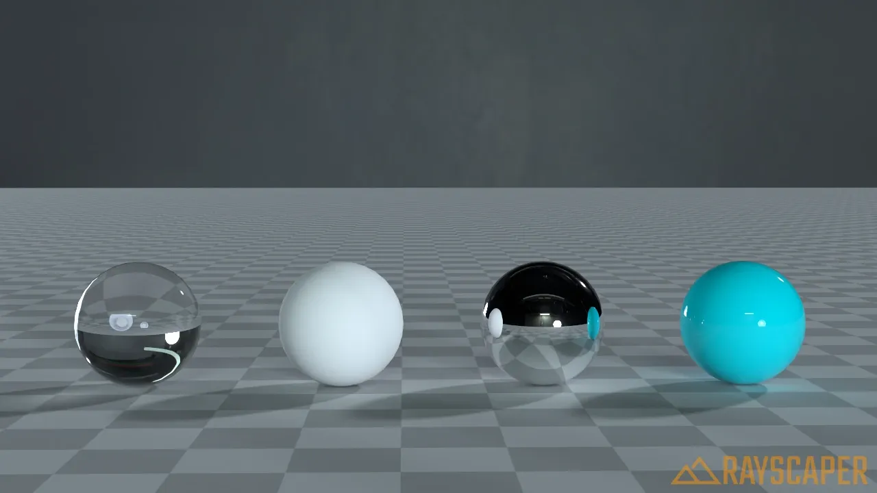 Scene lit with studio HDRI