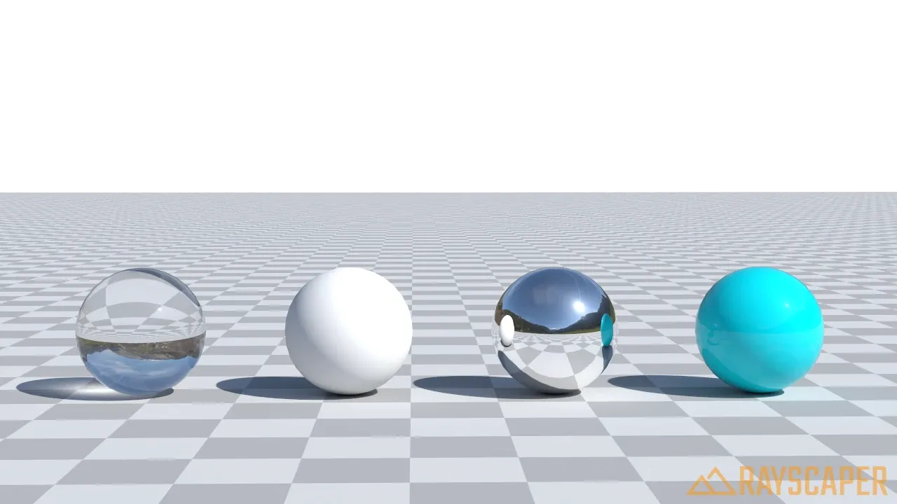 Scene with transparent background