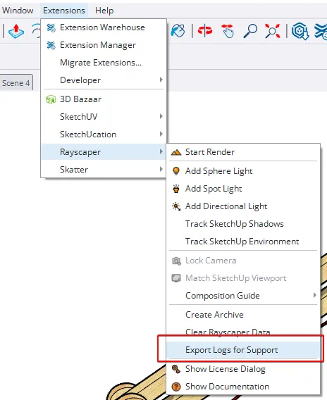 Export logs for support.