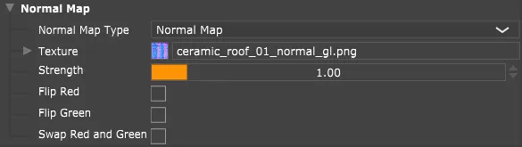 Normal map configuration