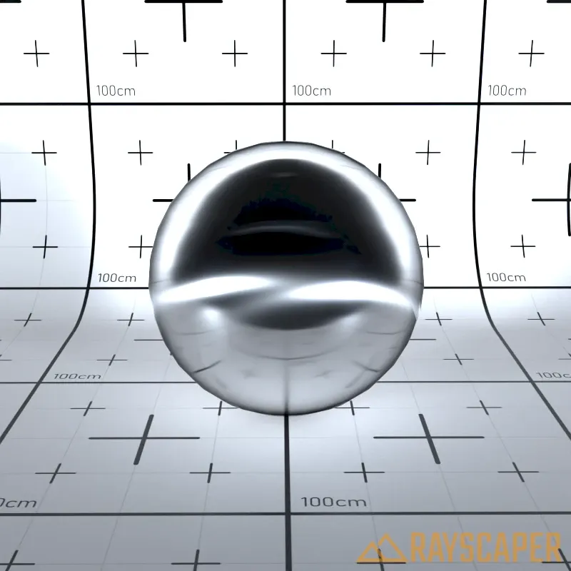 PBR material with anisotropy 100%