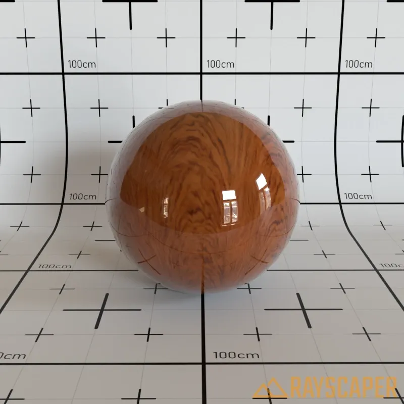 PBR material with coating roughness 0%