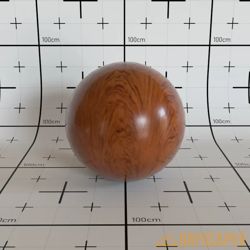 PBR material with coating strength 50%