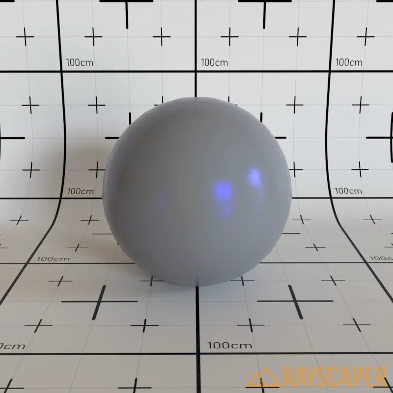 PBR material with blue specular tint