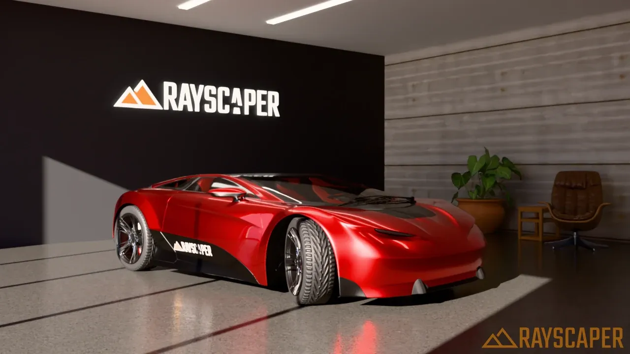 Car Showroom by Rayscaper example scene