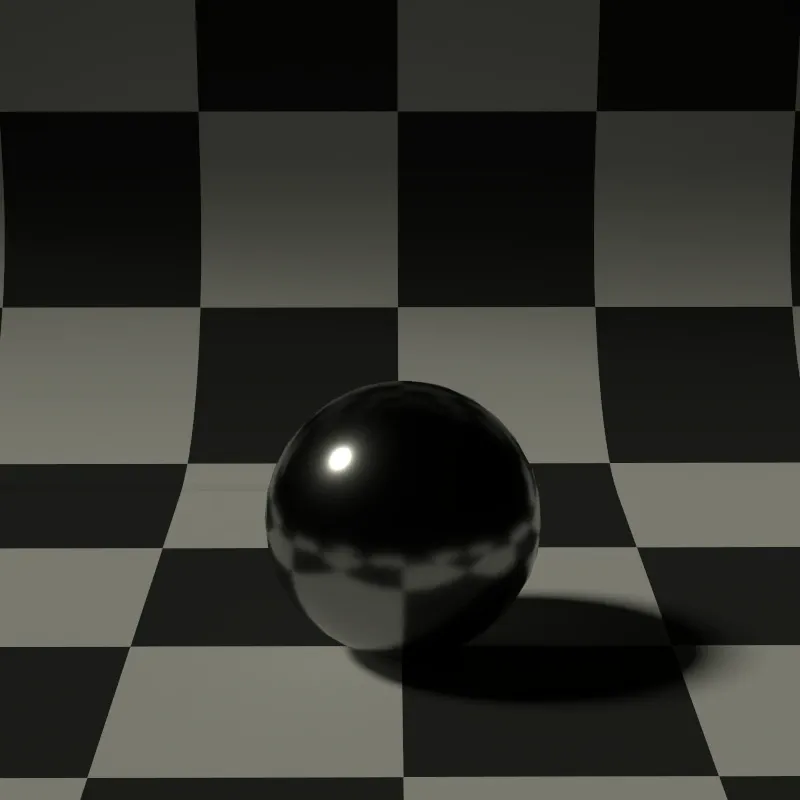 Scene lit with directional light