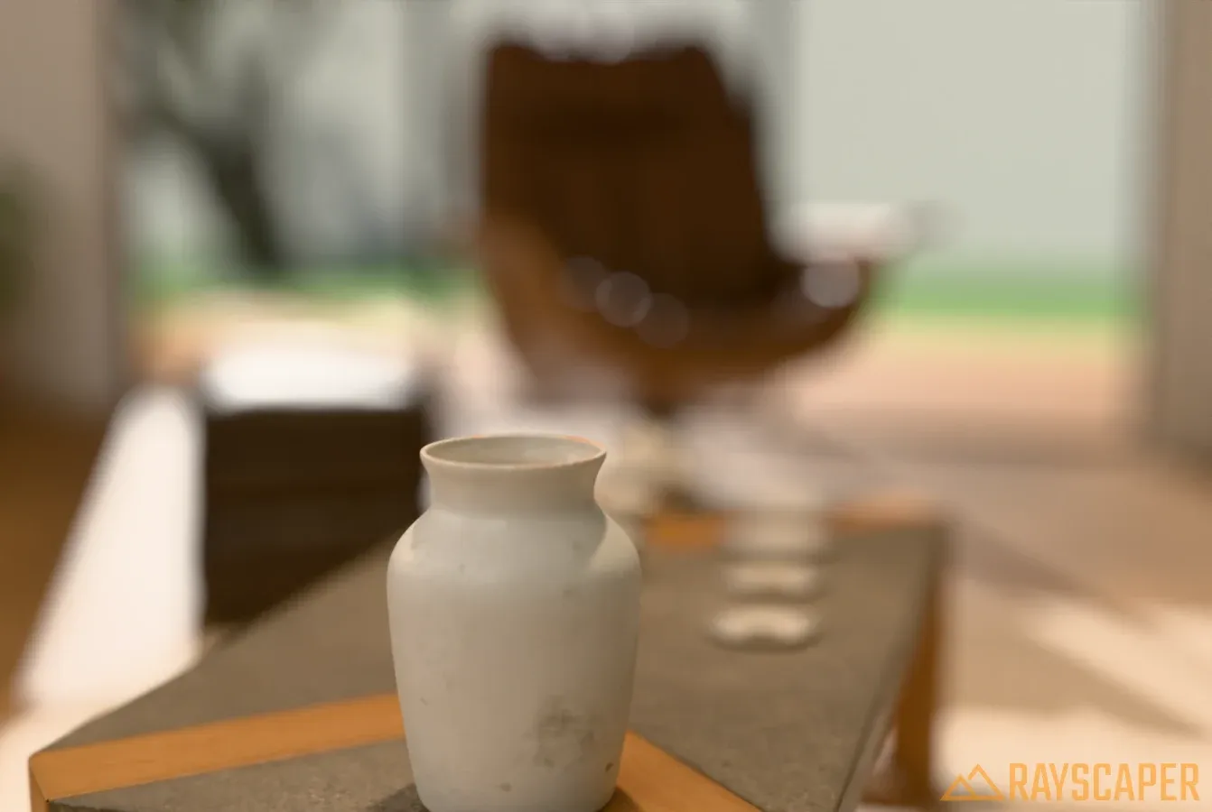Strong depth of field: pronounced blur creating a strong bokeh effect.