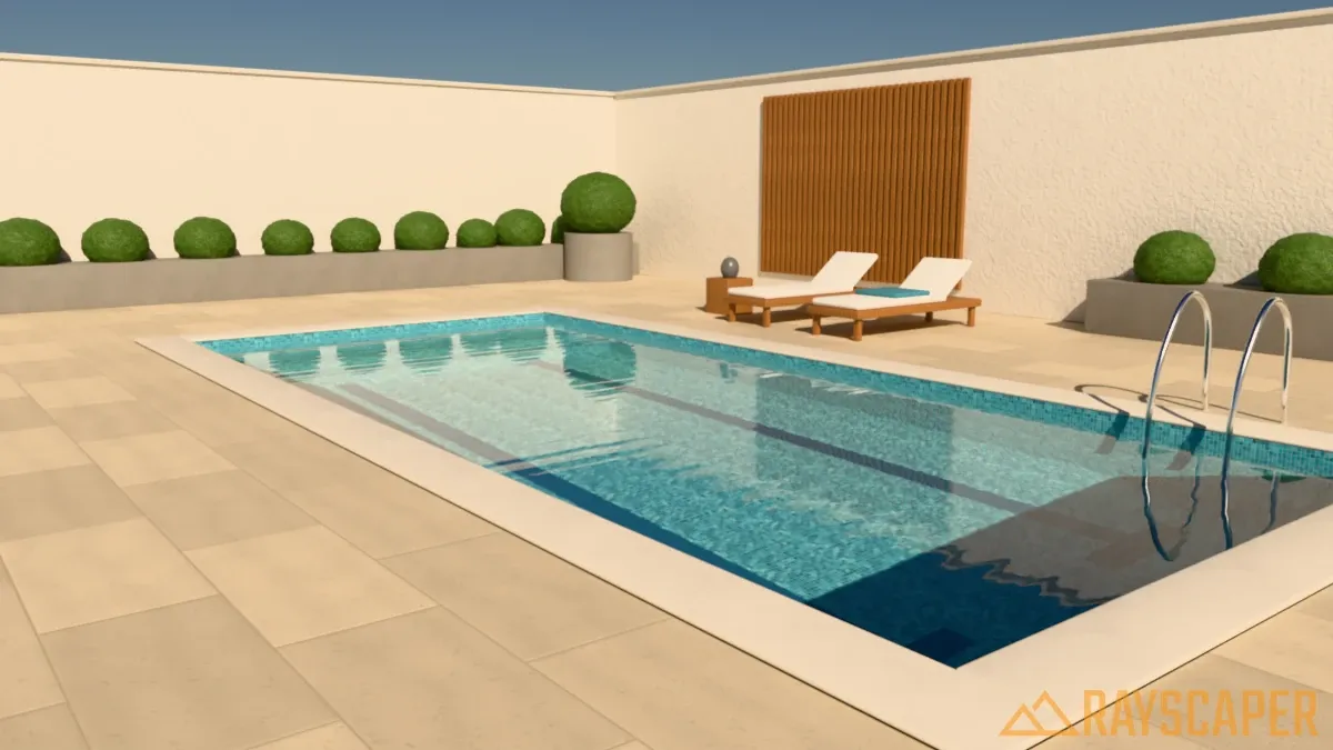 Water material with the Pool preset