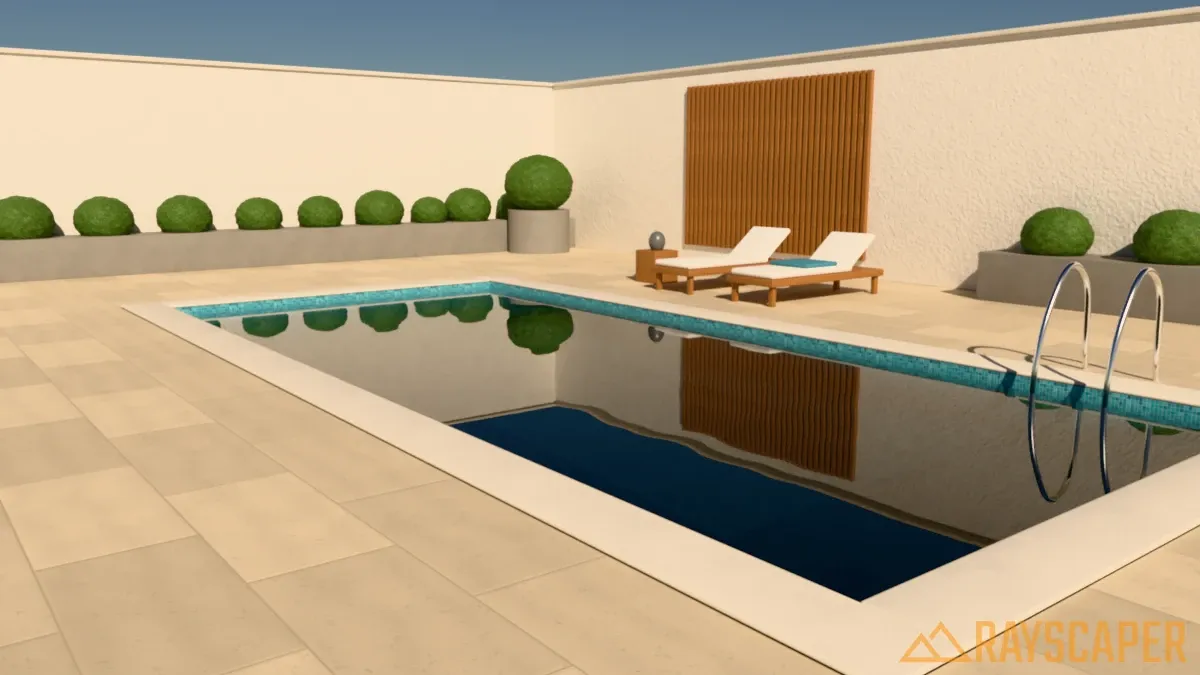 Water material with the Reflecting Pool preset
