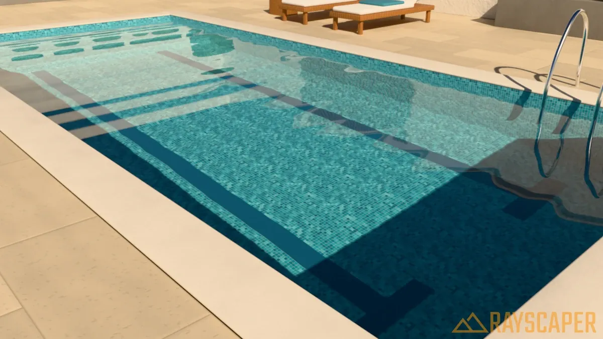 Water with wave direction 90 degrees
