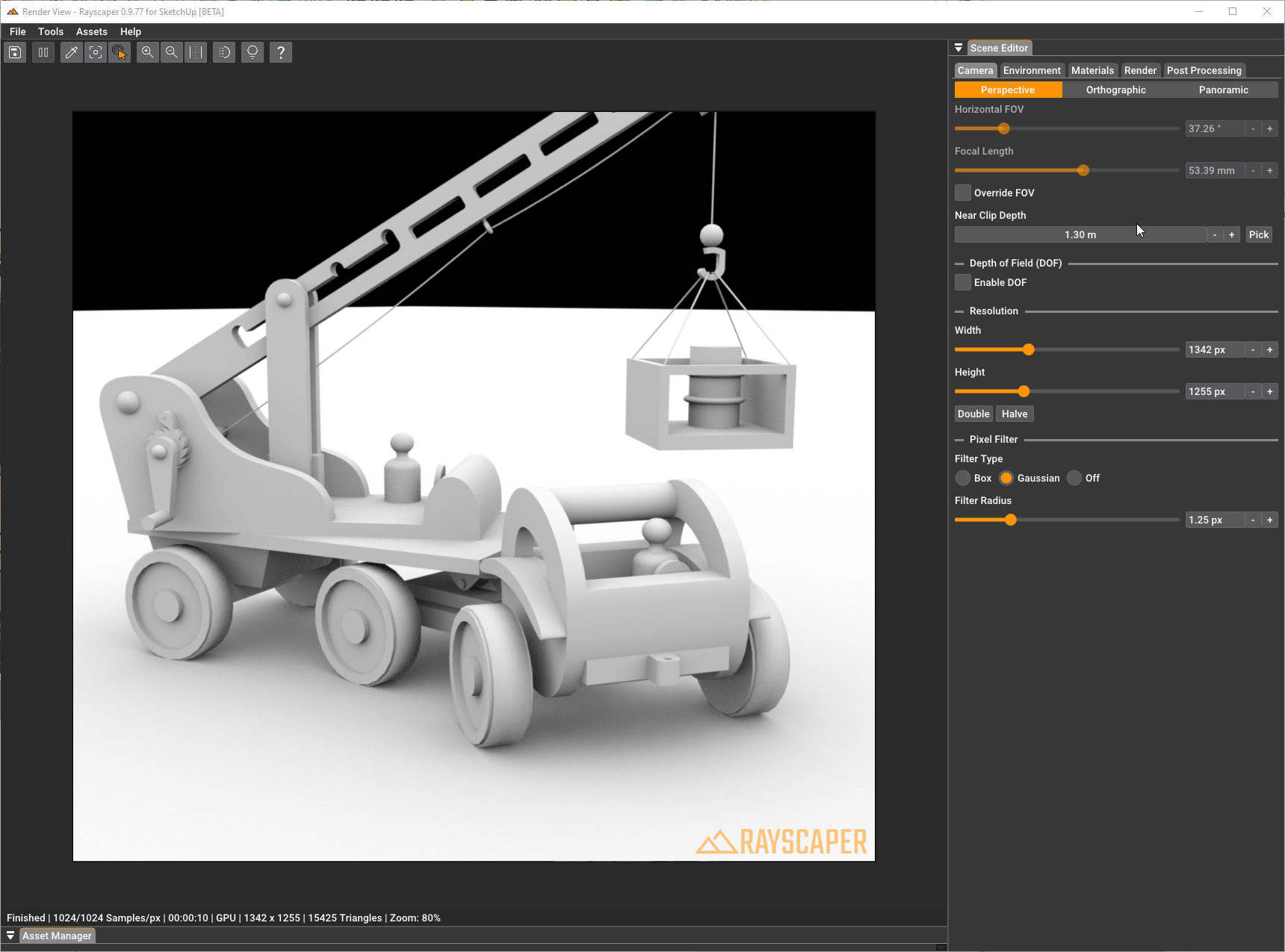 Near clip plane demonstration - adjusting the near clip depth to reveal the interior